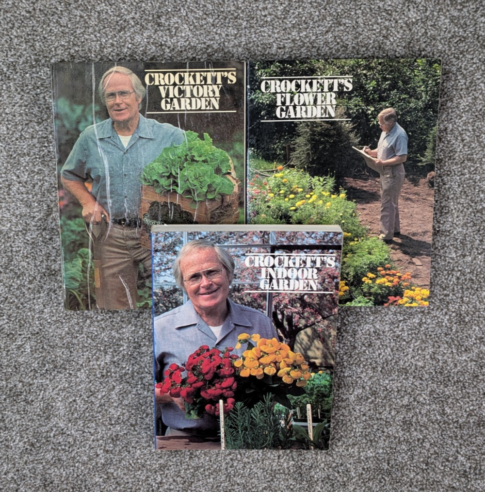 Crocketts Victory Garden Indoor Garden Flower Garden Book Lot of 3 Paperback